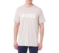 BOSS Orange - Thinking - T-shirt grigia con logo sul petto-Grigio XL
