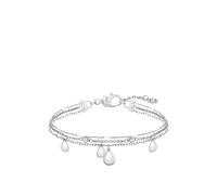 BOSS Three-layer silver-tone bracelet with droplet charms - Style SELENA, HB1580767 Color argento pz.