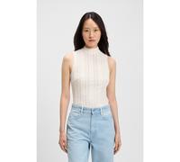 BOSS Top con collo a lupetto e motivo lavorato - Style C_Iveylor, 50543556 Colore neutro XXL