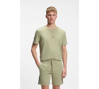 BOSS Top del pigiama in cotone elasticizzato con nastro a righe tipiche del marchio - Style Unique T-Shirt, 50545930 Calce L