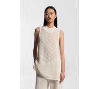 BOSS Top in cotone lavorato con struttura a micro pizzo - Style Fauri, 50562673 Colore neutro S