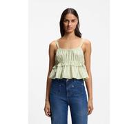 BOSS Top in popeline di cotone con righe verticali - Style C_Iplyn, 50559224 Verde a motivi 38
