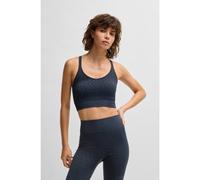 BOSS Top sportivo dinamico in jersey elasticizzato a coste - Style Eseame, 50534548 Blu scuro L