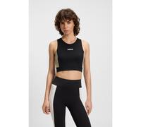 BOSS Top sportivo in tessuto intrecciato elasticizzato con dettagli cut-out - Style Endura2, 50544180 Nero XL