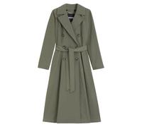 BOSS Trench idrorepellente con cintura - Style Calili, 50562366 Verde scuro 42