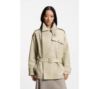 BOSS Trench corto relaxed fit in pelle - Style Satila, 50554146 Beige chiaro 44