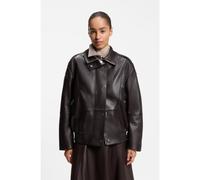 BOSS Trench corto stile aviatore in nappa - Style Savani, 50567628 Marrone scuro 36