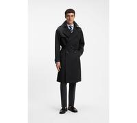BOSS Trench idrorepellente in twill di cotone - Style H-JaredTrenchB1_263F, 50564567 Nero 46