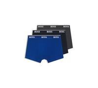 BOSS Trunk 3P Power Boxer Ai Pantaloncini, Open Blue 487, S Uomo