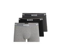 Boxer BOSS Power Logo nero grigio scuro grigio chiaro (3 unità) - M