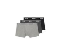 BOSS Trunk 3P Power Boxer Ai Pantaloncini, Open Grey 61, S Uomo