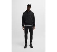 BOSS Tuta sportiva in terry di cotone con loghi a contrasto - Style TracksuitWesmallhood, 50541065 Nero S