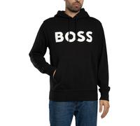 BOSS Uomo Felpa con cappuccio grafica Webasic, Nero