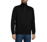 BOSS Uomo Felpa con zip Zetrust, Nero