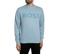 BOSS Uomo Felpa girocollo We Basic, Blu