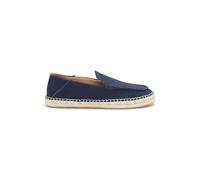 BOSS Espadrillas in pelle scamosciata con suola intermedia in juta - Style Madeira_mocc_sdwv, 50563149 Blu scuro 40