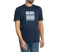 BOSS Uomo Maglietta con insegna Te, Blu