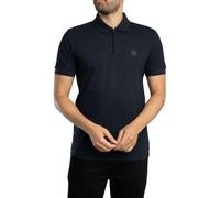 BOSS Uomo Polo con zip passante, Blu