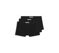 BOSS Uomo Trunk 3P One - Set di tre boxer corti in cotone elasticizzato, Nero001, L
