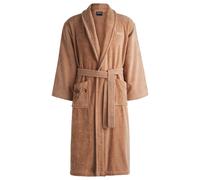 BOSS Vestaglia in cotone con fiori ricamati - Style MIDNIGHT Bath robe L, KIM-MIDNIGHT Marrone chiaro S