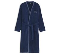 BOSS Vestaglia in cotone con logo ricamato - Style EDGE Galaxy Man bathrobe L, KIM-EDGE Blu scuro XL