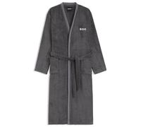 BOSS Vestaglia in cotone con logo ricamato - Style EDGE Galaxy Man bathrobe L, KIM-EDGE Grigio scuro S