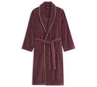 BOSS Vestaglia in cotone con profili e logo ricamato - Style TIAGO Moka Bath robe M, KIM-TIAGO Rosso scuro M