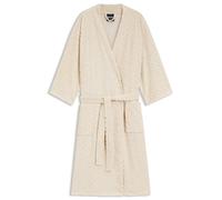 BOSS Vestaglia in misto cotone con motivo a monogramma in rilievo - Style FRONTROW Woman bathrobe L, KIM-FRONTROW Beige chiaro S