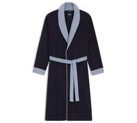BOSS Vestaglia in velluto di cotone blu navy con dettagli testurizzati - Style LORD NavyNH PEIG L, KIM-1013474 Blu scuro XL