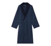 BOSS Vestaglia in velluto di cotone con monogramma Double B - Style DOUBLEB Cypres Bath robe L, KIM-DOUBLEB Blu scuro L