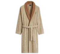 BOSS Vestaglia in velluto di cotone con monogramma Double B - Style DOUBLEB Cypres Bath robe L, KIM-DOUBLEB Beige XXL