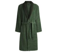 BOSS Vestaglia in velluto di cotone con monogramma Double B - Style DOUBLEB Steel Bath robe L, KIM-DOUBLEB Verde XXL