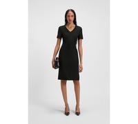 BOSS Vestito con scollo a V in tessuto elasticizzato - Style Damaisa, 50493529 Nero 38