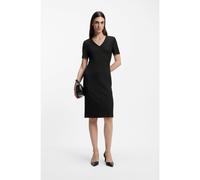 BOSS Vestito con scollo a V in tessuto elasticizzato - Style Damaisa, 50493529 Nero 48