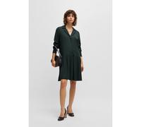 BOSS Vestito con vita abbassata e colletto convertibile - Style Dasiga, 50533983 Verde scuro 40