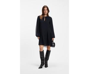 BOSS Vestito corto con inserti plissé - Style Donottati, 50571457 Blu scuro 38