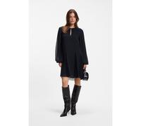 BOSS Vestito corto con inserti plissé - Style Donottati, 50571457 Blu scuro 46