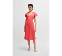 BOSS Vestito in materiale elasticizzato con scollo a V - Style Dieshana, 50537397 Corallo 46