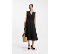 BOSS Vestito in popeline di cotone con particolari raccolti - Style C_Derich, 50559089 Nero 44