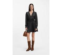 BOSS Vestito midi in satin effetto stropicciato - Style C_Deply, 50553594 Grigio scuro 44