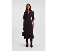 BOSS Vestito plissé con elastico in vita a punto smock - Style Dailey, 50546794 Rosso scuro 44