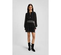 BOSS Vestito plissé con vita a punto smock - Style C_Desia, 50544042 Nero 42