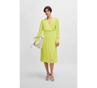 BOSS Vestito regular fit con parte anteriore a portafoglio e polsini con bottoni - Style Dagatta, 50505635 Giallo 40