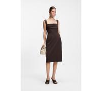 BOSS Vestito slim fit in jersey con dettaglio a strati - Style Drapera, 50557444 Marrone scuro 42