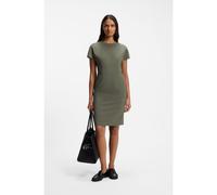 BOSS Vestito slim fit in lana elasticizzata italiana - Style Dinerah, 50566941 Verde scuro 36