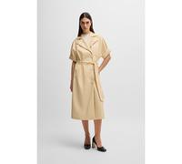 BOSS Vestito stile trench relaxed fit in similpelle - Style Dimira, 50531898 Beige chiaro 42