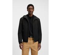 BOSS Water-repellent hooded jacket in microfibre poplin - Style H-Cireno4, 50544135 Nero 52