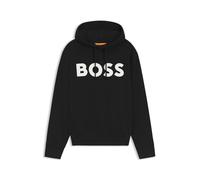BOSS Felpa con cappuccio relaxed fit in terry di cotone con logo di grandi dimensioni - Style Webasic_hood, 50523074 Nero L