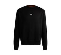 BOSS Felpa 'We Small' nero / bianco, Taglia XL