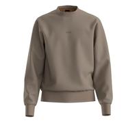 BOSS Orange - WeSmallCrew - Felpa vestibilità comoda color verde medio con logo centrale S